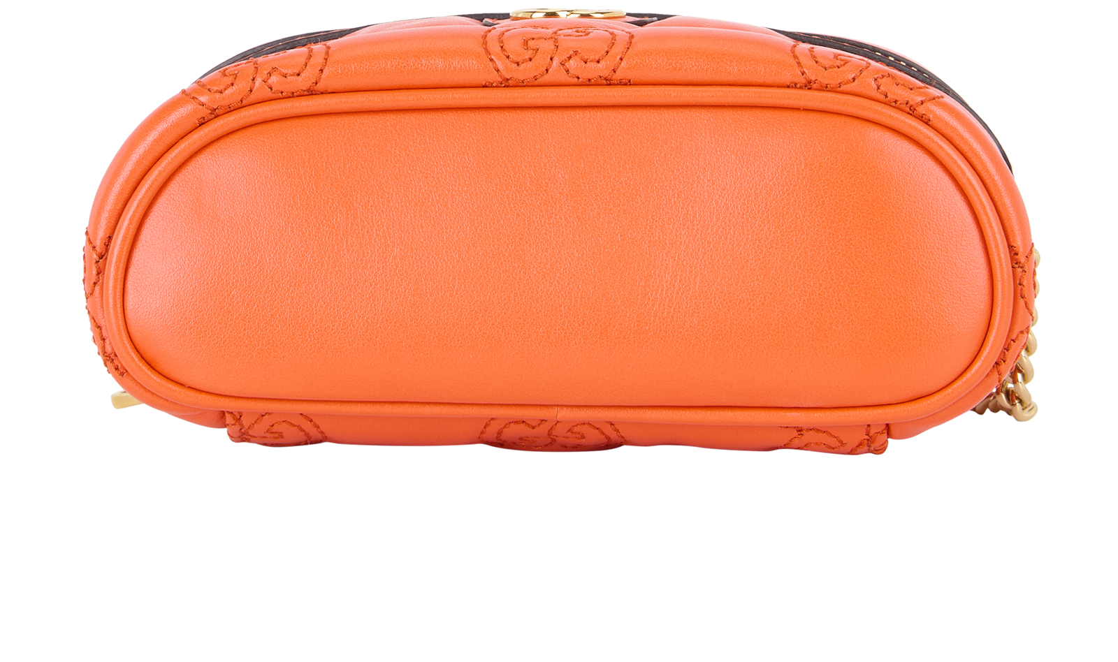 Mini GG Top Handle, &pound;850, Handbags, Orange, Leather, Top view